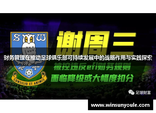 财务管理在推动足球俱乐部可持续发展中的战略作用与实践探索